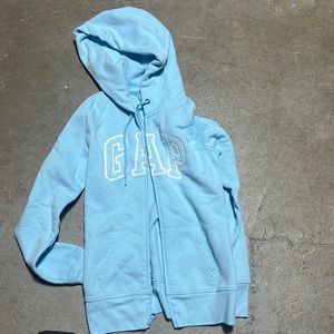 This is a blue Gap Hoodie Zip up